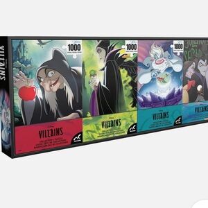 Disney Villains Colorful Puzzle Collection
